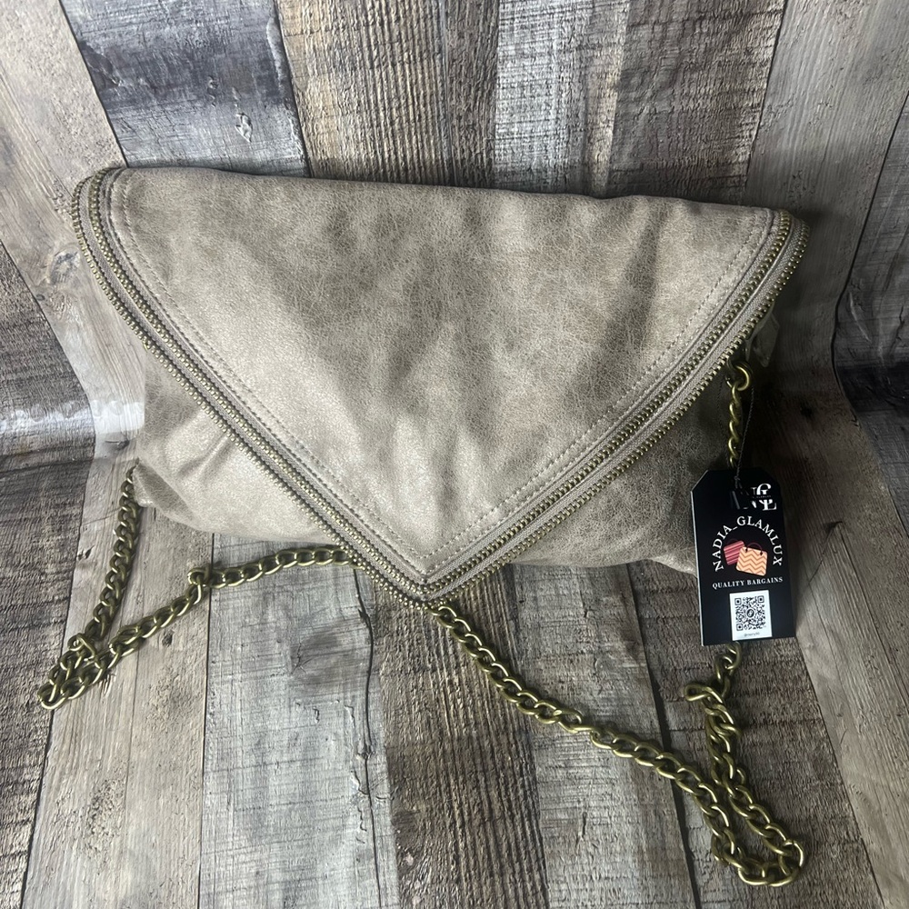 Matt Natt Crossbody Purse Zipper Design Bag Chain Strap Tote Bag - Picture 11 of 16